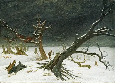 Paysage d'hiver Caspar David Friedrich